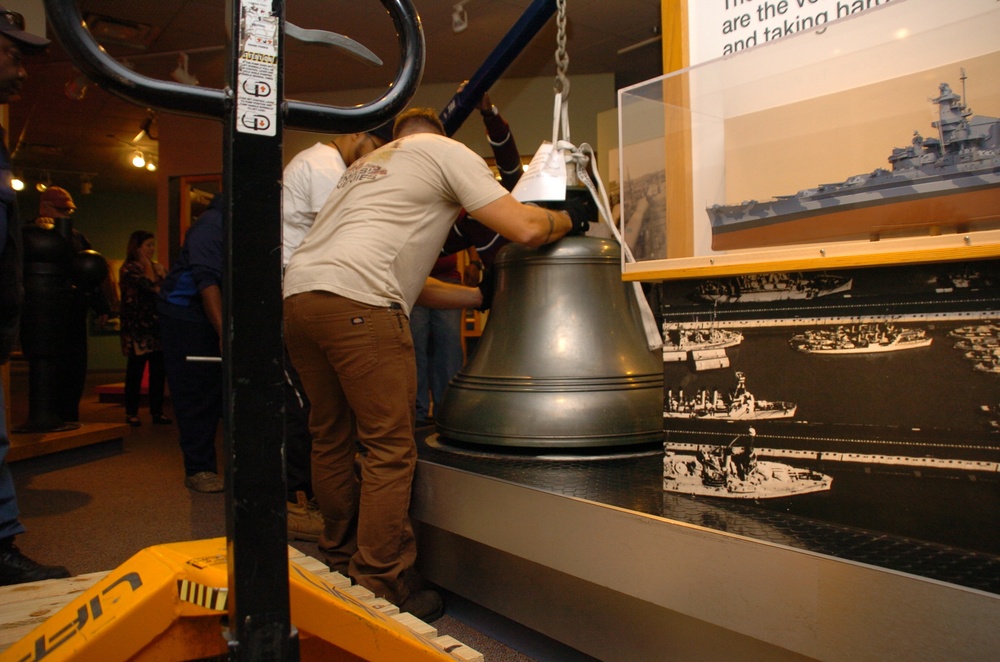 Ships bell from the USS Alabama (BB 48)