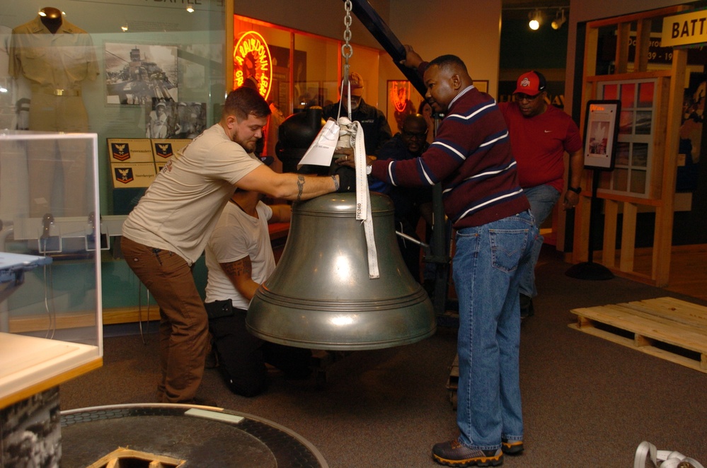 Ships bell from the USS Alabama (BB 48)