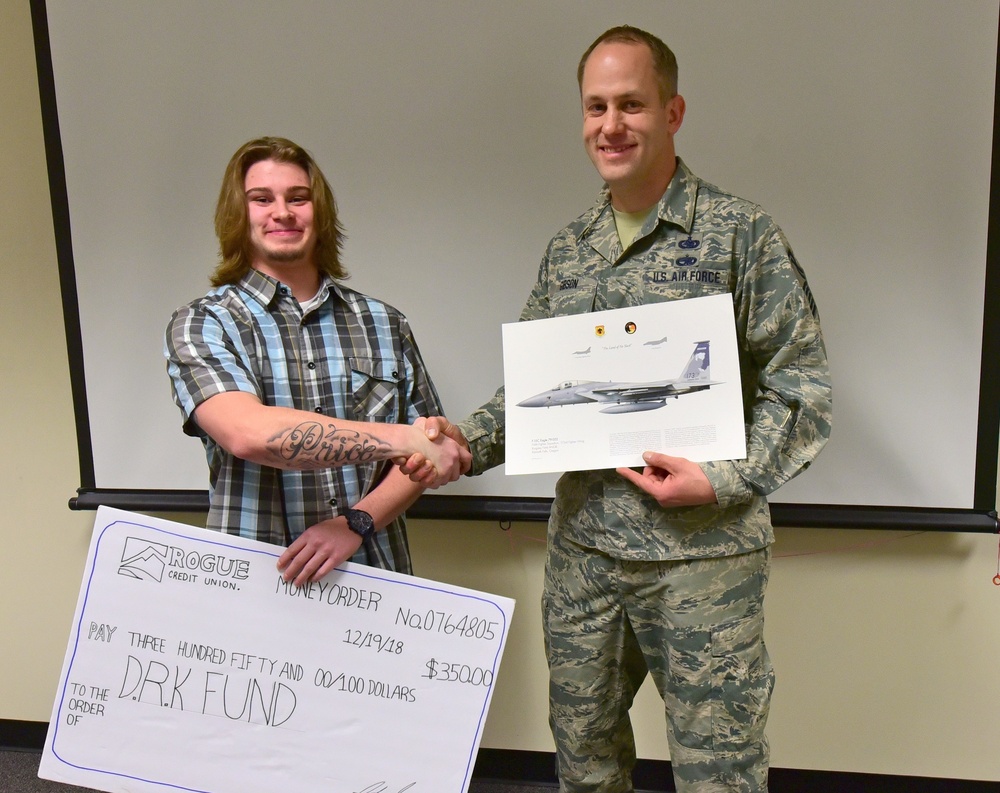 Local high school senior donates to fund helping military members in need