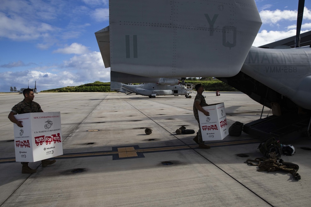 Marine Toys for Tots Delivery: Maui