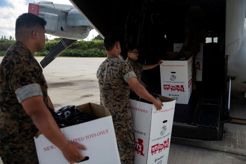 Marine Toys for Tots Delivery: Maui