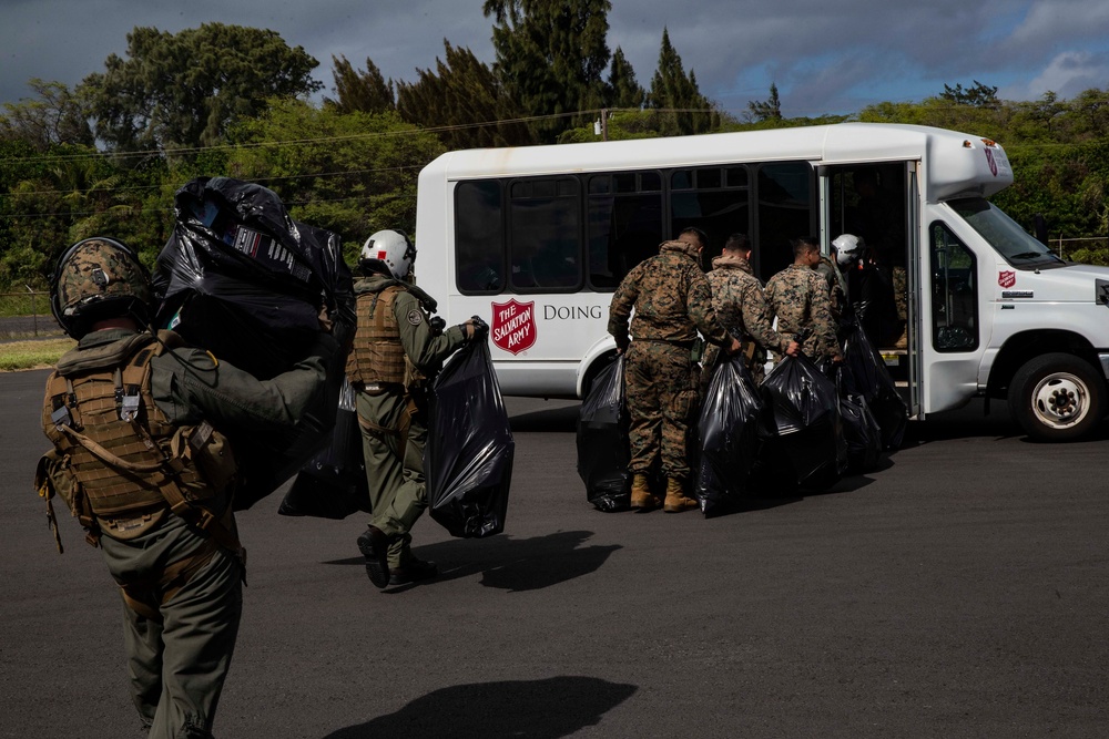 Marine Toys for Tots Delivery: Maui