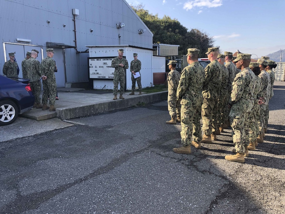 CO Visits NMCB-3, Det. Yokosuka/Atsugi