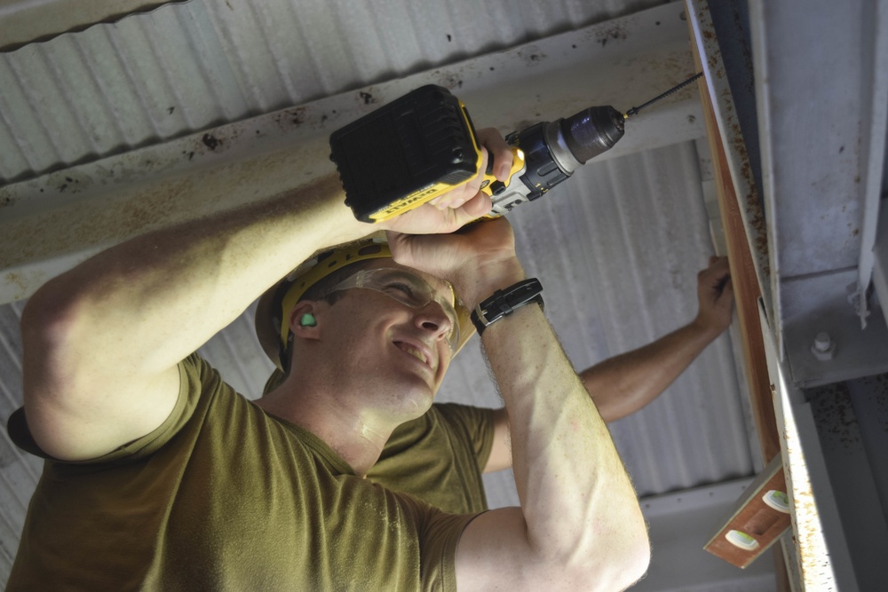 Seabees Renovate Warehouse, Construct Office Space