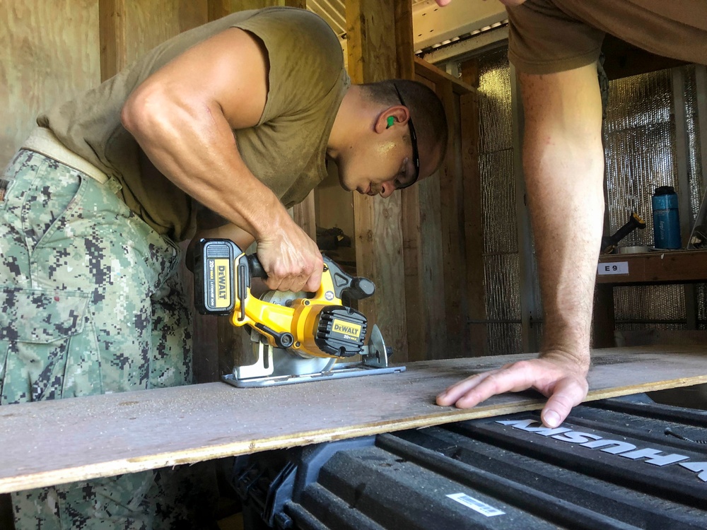 Seabees Renovate Warehouse, Construct Office Space