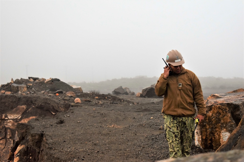 Seabees Conduct Blasting Operations