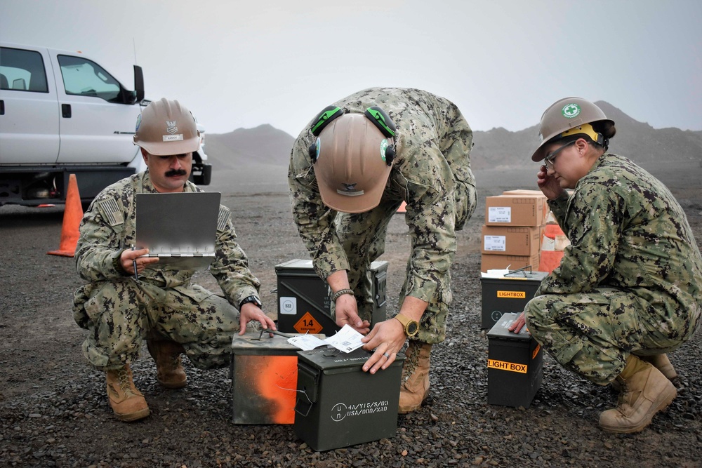 Seabees Conduct Blasting Operations