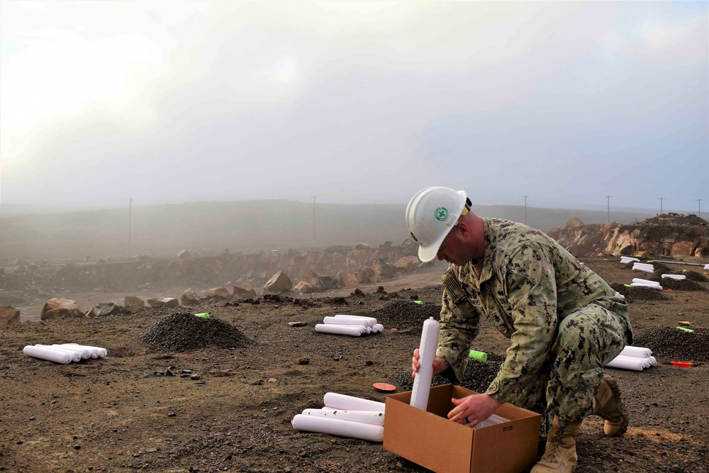 Seabees Conduct Blasting Operations