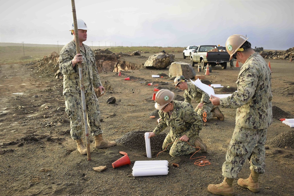 Seabees Conduct Blasting Operations