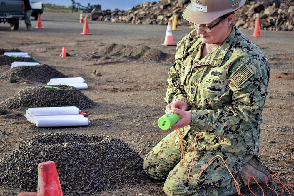 Seabees Conduct Blasting Operations