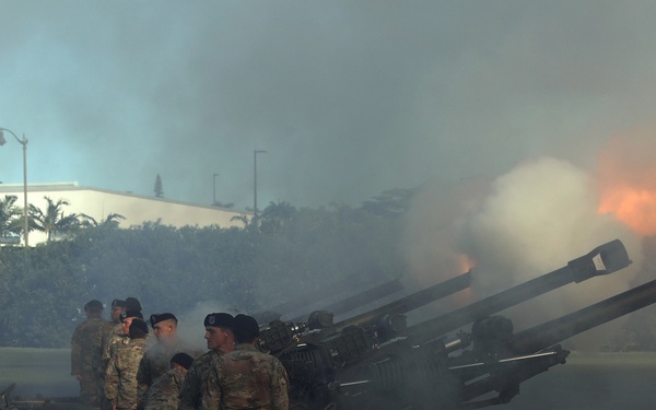 Tropic Lightning Week Salute Battery