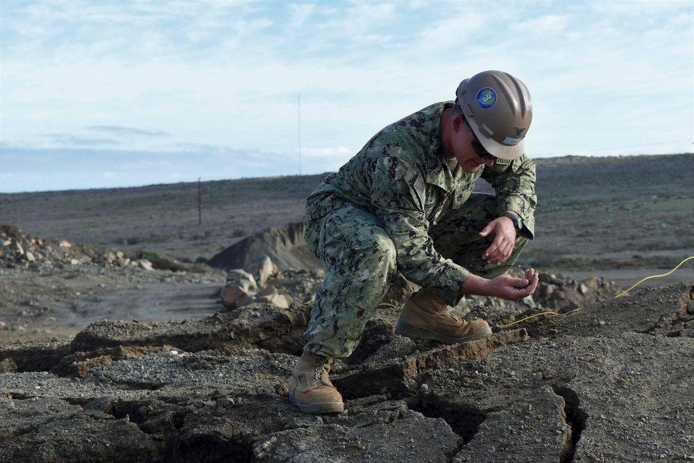 Seabees Conduct Blasting Operations