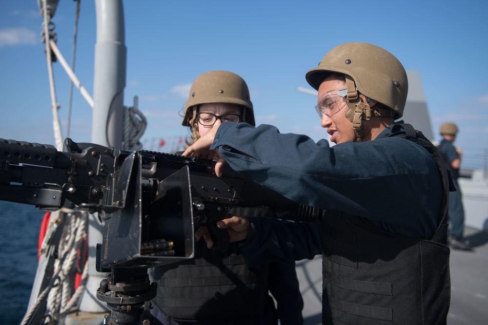 USS Stockdale Conducts live-fire SCAT shoot