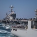 USS John C. Stennis conducts a replenishment-at-sea with USNS Charles Drew