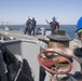 U.S. Navy Sailors drop the anchor aboard the guided-missile destroyer USS Spruance (DDG 111) off the coast of Duqm, Oman