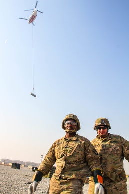 101st Sustainment Brigade Sling Load Team Sustains the Fight in Afghanistan