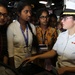 Students from St. Joseph's College for Women tour USS Anchorage