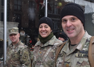 NY Troops Volunteer Support During Glens Falls' Christmas Eve Road March