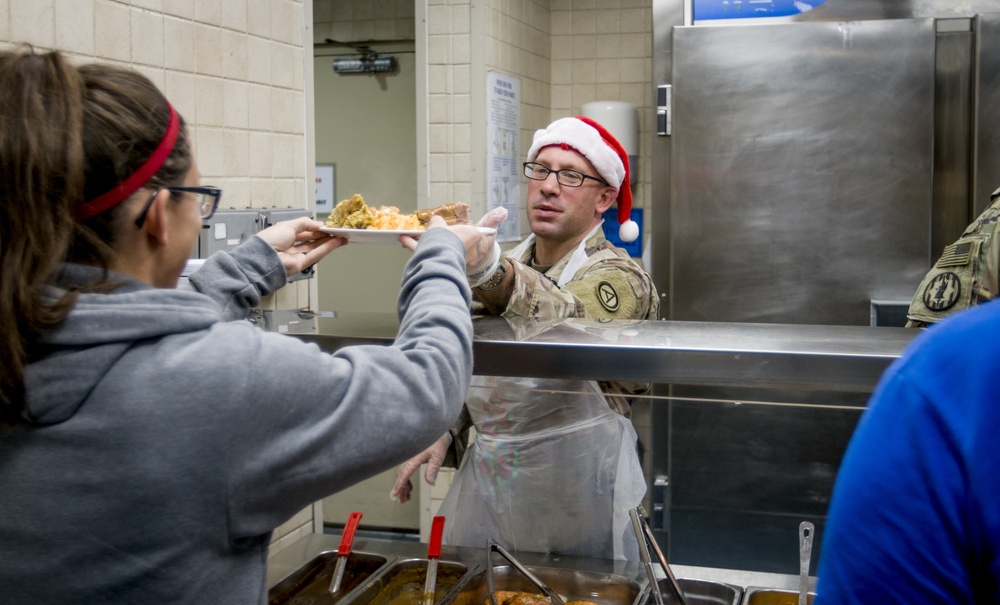 Soldiers and Civilians Celebrate Christmas at Camp Arifjan