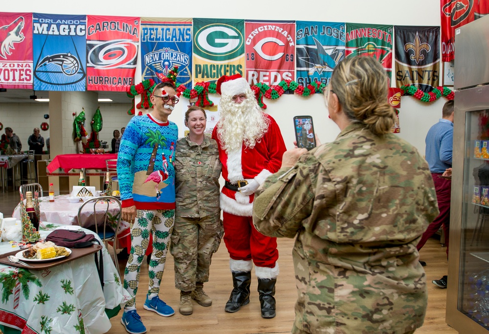 Soldiers and Civilians Celebrate Christmas at Camp Arifjan