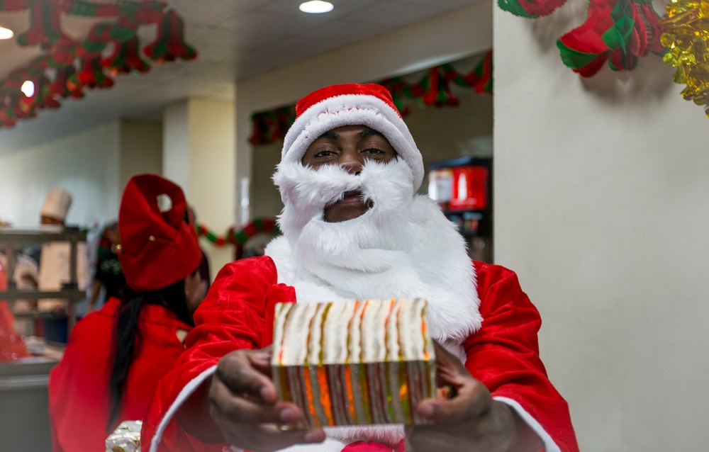 Soldiers and Civilians Celebrate Christmas at Camp Arifjan
