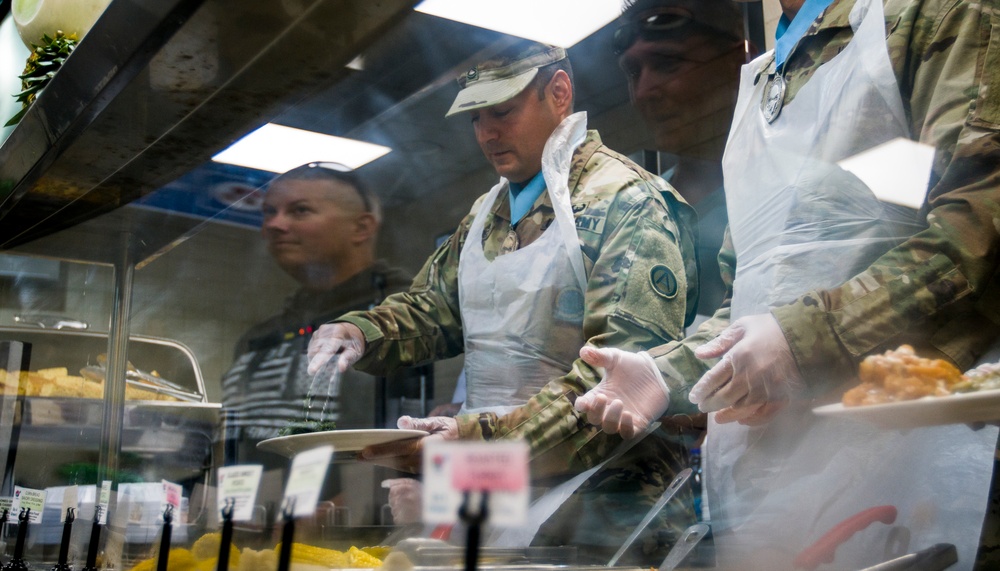 Soldiers and Civilians Celebrate Christmas at Camp Arifjan