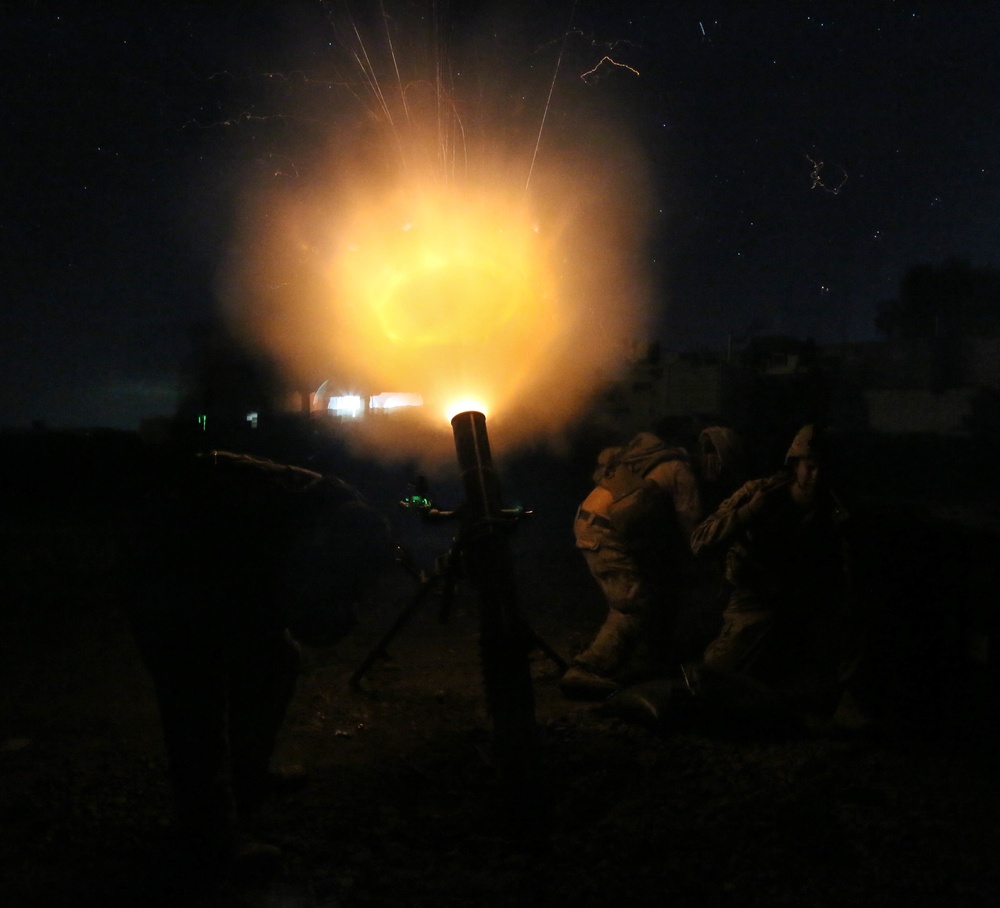 Coalition Forces Conduct Mortar Fire, Security Operations To Defeat ISIS