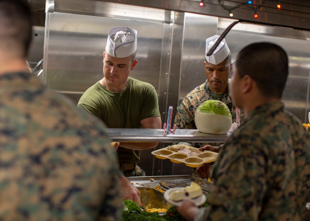 Christmas Dinner aboard the USS Arlington