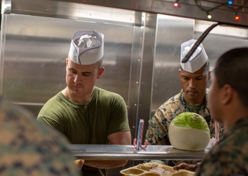 Christmas Dinner aboard the USS Arlington