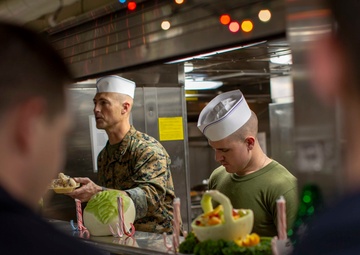 Christmas Dinner aboard the USS Arlington
