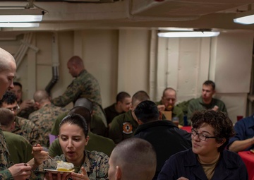 Christmas Dinner aboard the USS Arlington
