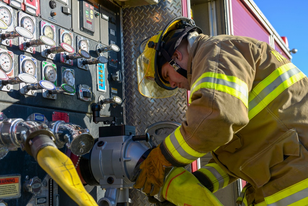 NSA Naples Fire Department Conducts Live Fire Training