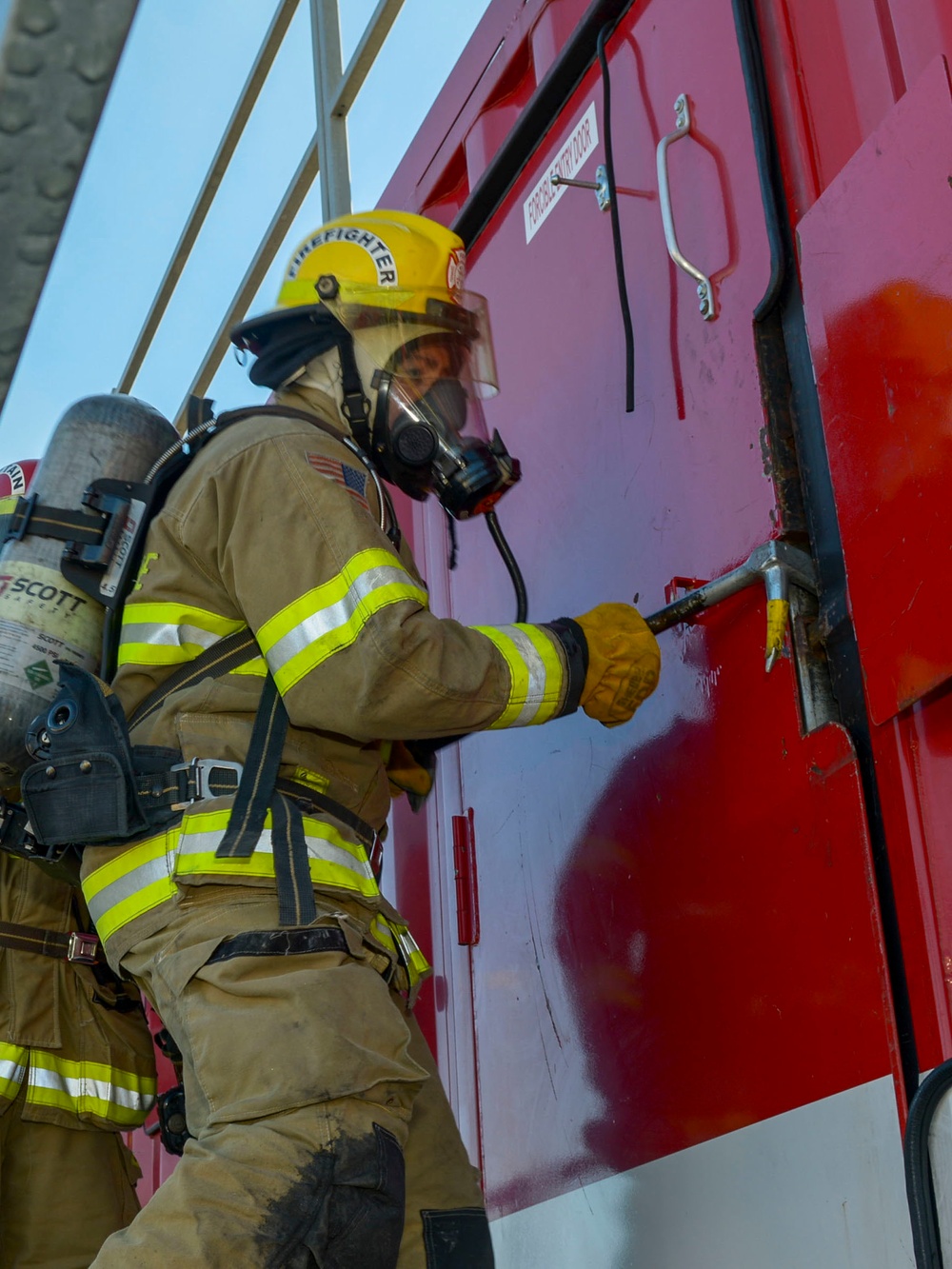 NSA Naples Fire Department Conducts Live Fire Training