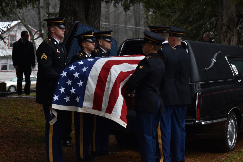 NY National Guard provides military honors for Korean War Soldier