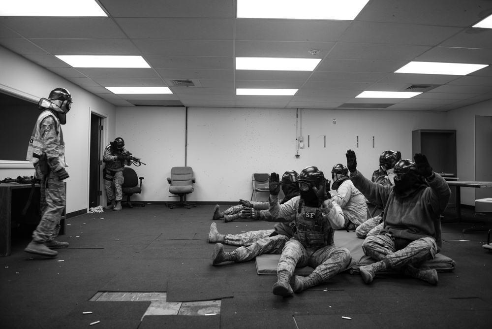 30th Security Force Squadron Defenders conduct Active Shooter Response Training
