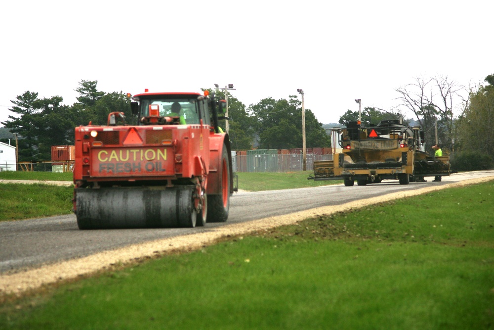 2015 road work at Fort McCoy