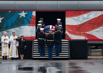 President George H.W. Bush departure ceremony