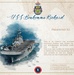 USS Bonhomme Richard flag certificate design.