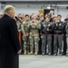 President Donald Trump speaks to U.S. Airmen on Ramstein Air Base, Germany