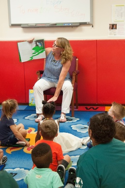 Leah Esper tours Fort Campbell Family services