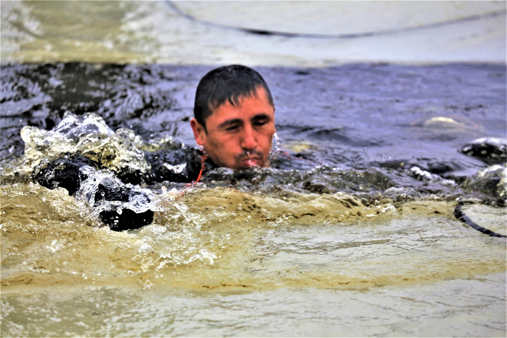 Students take plunge for cold-water immersion training at Fort McCoy