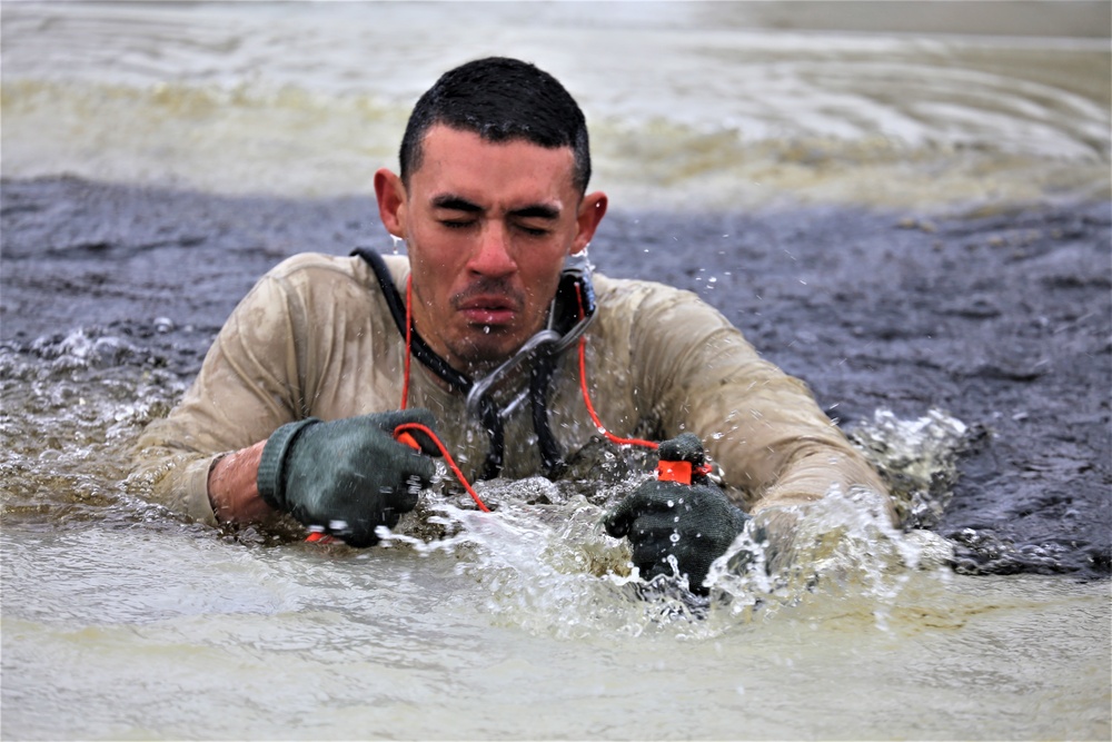 Students take plunge for cold-water immersion training at Fort McCoy