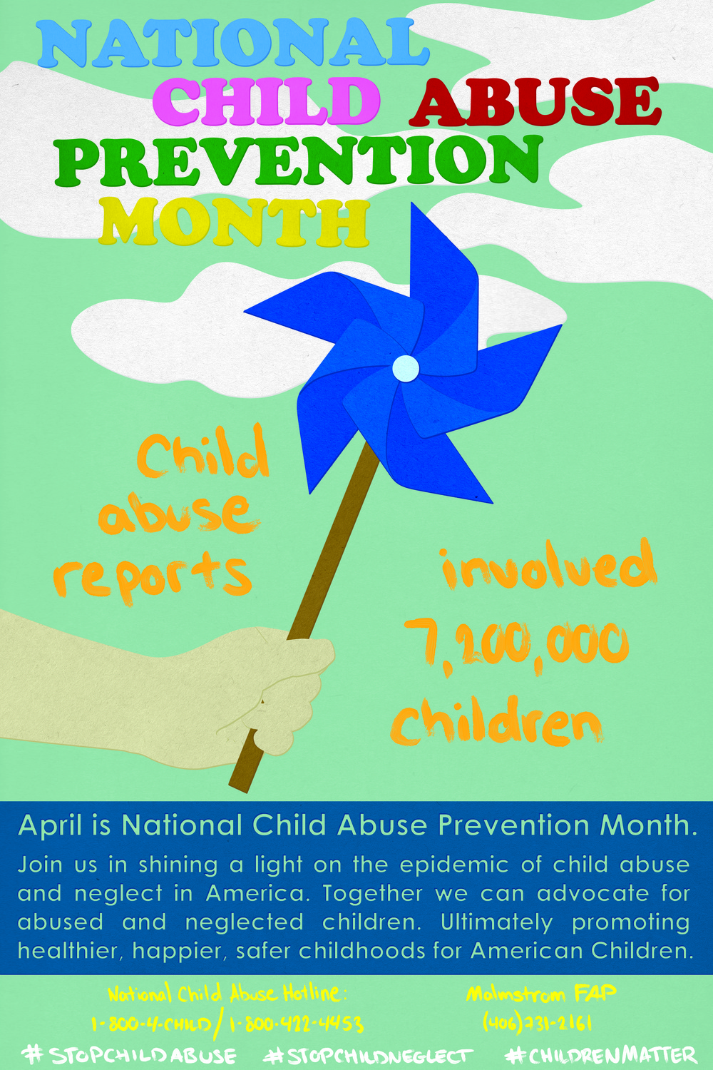 2018 National Child Abuse Prevention Month Awareness Poster