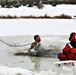 Cold-water immersion training by CWOC students at Fort McCoy