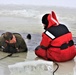 Cold-water immersion training by CWOC students at Fort McCoy