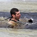 Cold-water immersion training by CWOC students at Fort McCoy