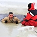 Cold-water immersion training by CWOC students at Fort McCoy