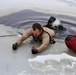 Cold-water immersion training by CWOC students at Fort McCoy