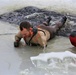 Cold-water immersion training by CWOC students at Fort McCoy