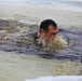 Cold-water immersion training by CWOC students at Fort McCoy